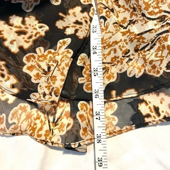 🔥Gianni Bini Marisol Jacquard Amber Flower,Cut-Out,Statement Dress, Size 10 - Picture 15 of 17